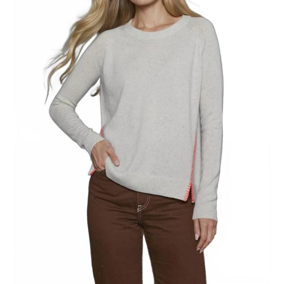 NEW LISA TODD opening act long sleeve sweater in snow - Picture 1 of 2